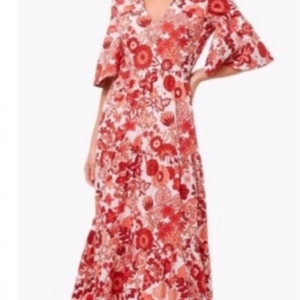 Tuckernuck red floral ginger dress